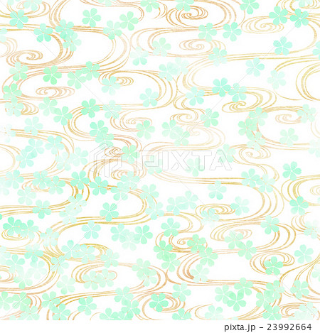 背景素材（和柄） 23992664