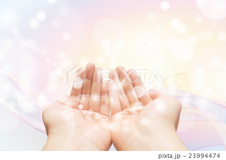 手と広がるイメージ 手と広がるイメージ 23994474