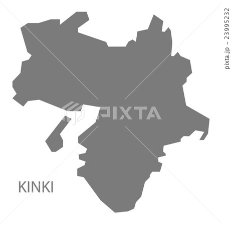 Kinki Japan Map Greyのイラスト素材