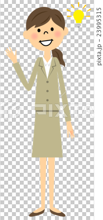 ひらめくスーツの女性 ひらめくスーツの女性 23995315