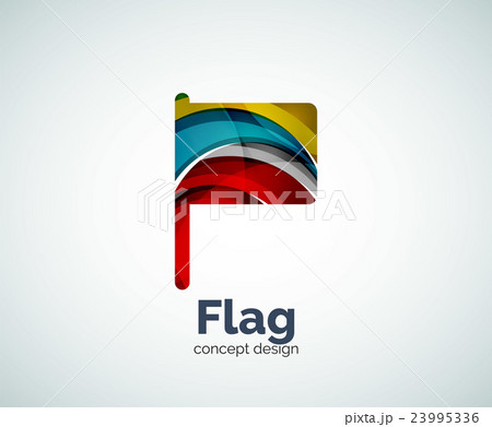 Vector flag logo template 23995336