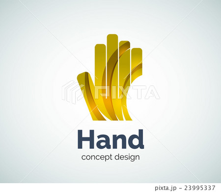 Hand logo template 23995337