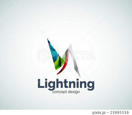 Lightning logo template 23995339