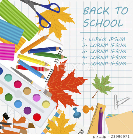 Back to school. Stationary graphic template Back to school. Stationary graphic template 23996971