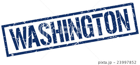 Washington blue square stamp Washington blue square stamp 23997852