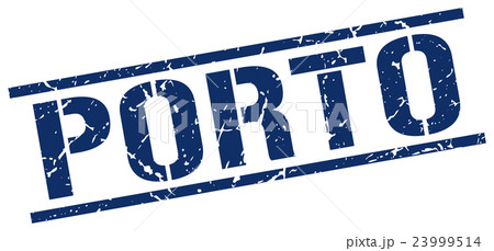 Porto blue square stamp 23999514