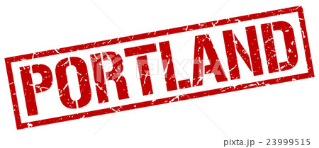 Portland red square stamp Portland red square stamp 23999515