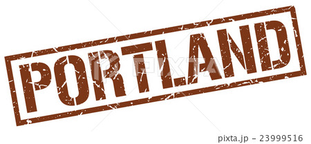 Portland brown square stamp Portland brown square stamp 23999516