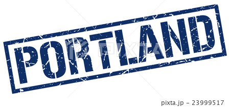 Portland blue square stamp Portland blue square stamp 23999517