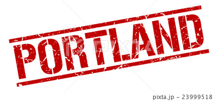 Portland red square stamp Portland red square stamp 23999518