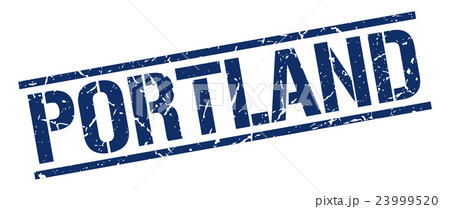 Portland blue square stamp 23999520