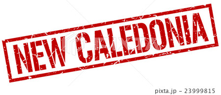 New Caledonia red square stamp New Caledonia red square stamp 23999815