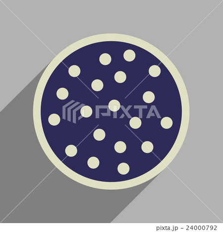 Flat web icon with long shadow cookie 24000792