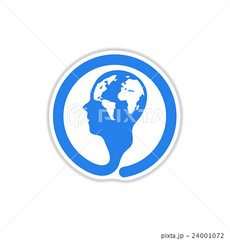 paper sticker on white background symbol 24001072