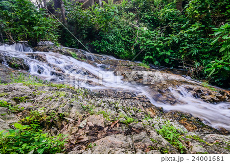 Water Flowing at Mae Kampong Waterfall, Chiang Mai 24001681