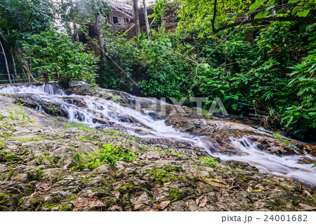 Water Flowing at Mae Kampong Waterfall, Chiang Mai 24001682