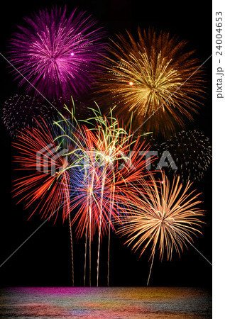 Colorful firework celebration. Colorful firework celebration. 24004653