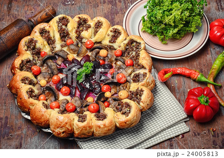 Pasty stuffed with meat Pasty stuffed with meat 24005813