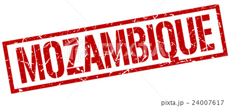 Mozambique red square stamp 24007617