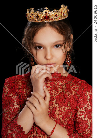 beautiful little girl in red dress beautiful little girl in red dress 24009615