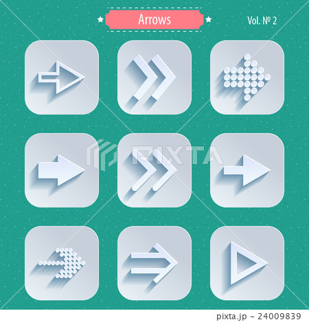 Set of Arrow Sign Icons 24009839