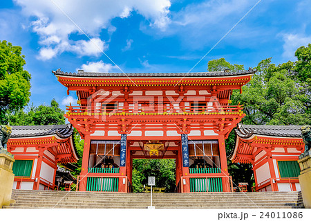 京都 八坂神社の写真素材