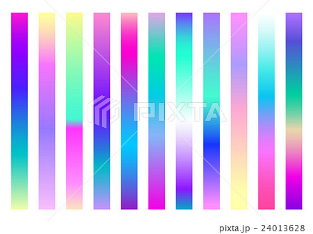 グラデーション カラーチャート セットのイラスト素材 24013628 Pixta
