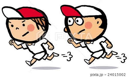 運動会 かけっこのイラスト素材