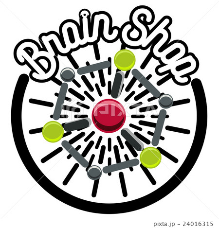 Color vintage scientific shops emblem Color vintage scientific shops emblem 24016315