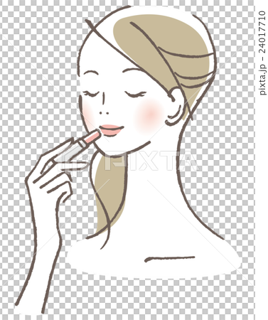 メイク　女性　リップ 24017710