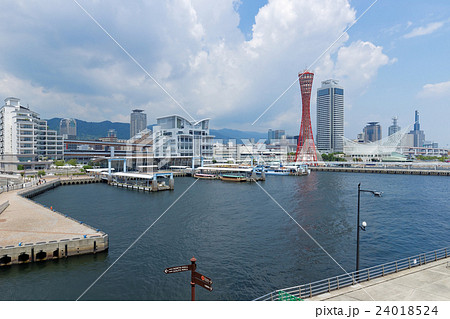神戸ハーバーランドから中突堤を望む 24018524