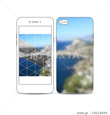 Mobile smartphone with an example of the screen 24018949