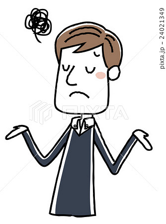 若い男性:困る 若い男性:困る 24021349