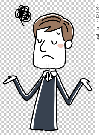 若い男性:困る 若い男性:困る 24021349