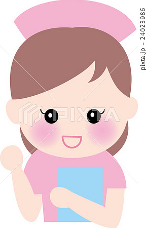 看護師　女性ナース　グー　ガッツ　笑顔 24023986