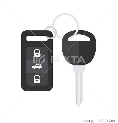 Car Key with Remote Control. Vector Car Key with Remote Control. Vector 24024784