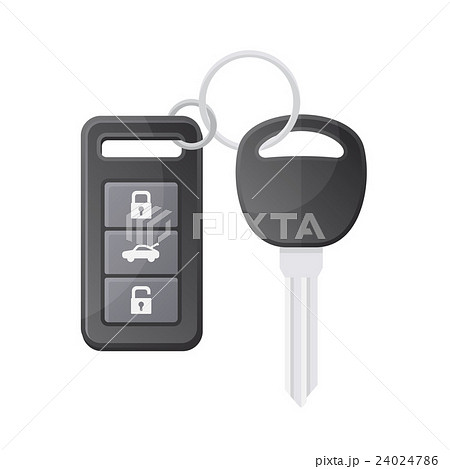 Car Key with Remote Control. Vector Car Key with Remote Control. Vector 24024786