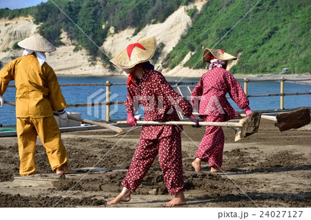 塩田の砂撒き 塩田の砂撒き 24027127