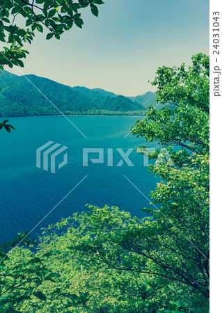 栃木県日光市 新緑の中禅寺湖(5月) 栃木県日光市 新緑の中禅寺湖(5月) 24031043