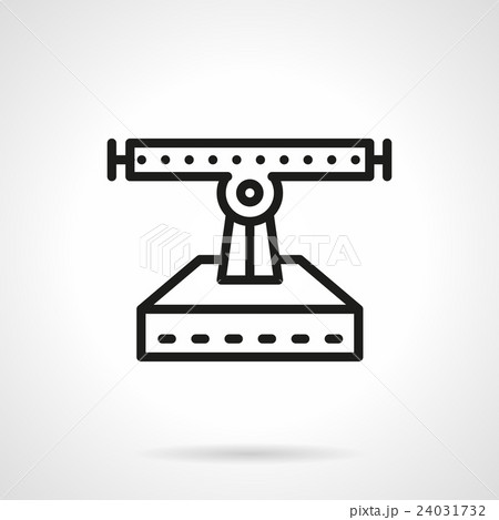 Longboard repair black line vector icon Longboard repair black line vector icon 24031732