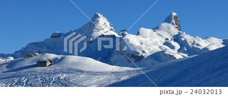 Winter scene on Mt Klingenstock, Swiss Alps 24032013