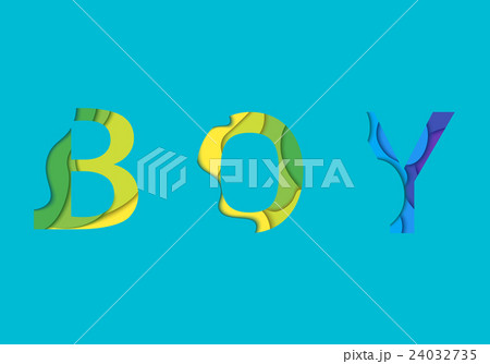 Boy word lettering 24032735