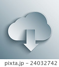 Cloud download web icon. 24032742