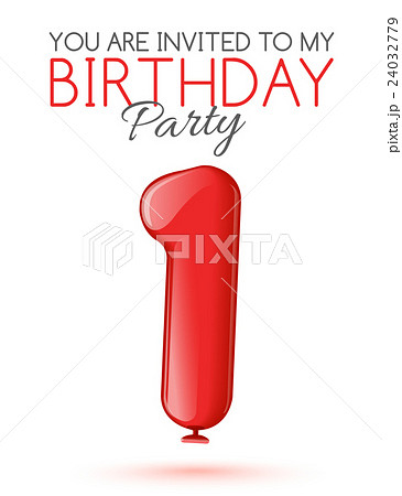 Invitation card for the celebration of 1 years 24032779