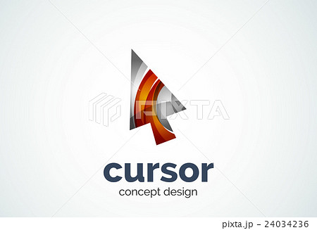 Cursor logo template, mouse pointer and arrow Cursor logo template, mouse pointer and arrow 24034236