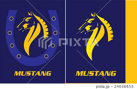 horse. mustang. mustang and the horseshoe. 24036653