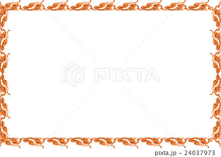 Traditional Thai style pattern on white background 24037973
