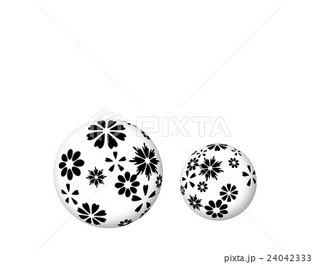 球体の花模様 球体の花模様 24042333