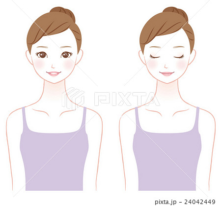 若い女性　美容　スキンケア 24042449