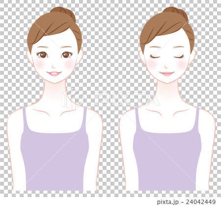 若い女性　美容　スキンケア 24042449